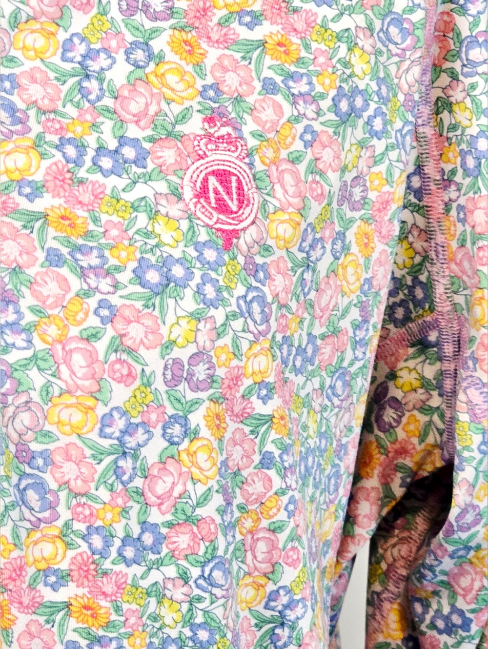 RLX Ralph Lauren Floral Quarter Zip Pullover Jacket Large Golf Performance Pink - Picture 5 of 13